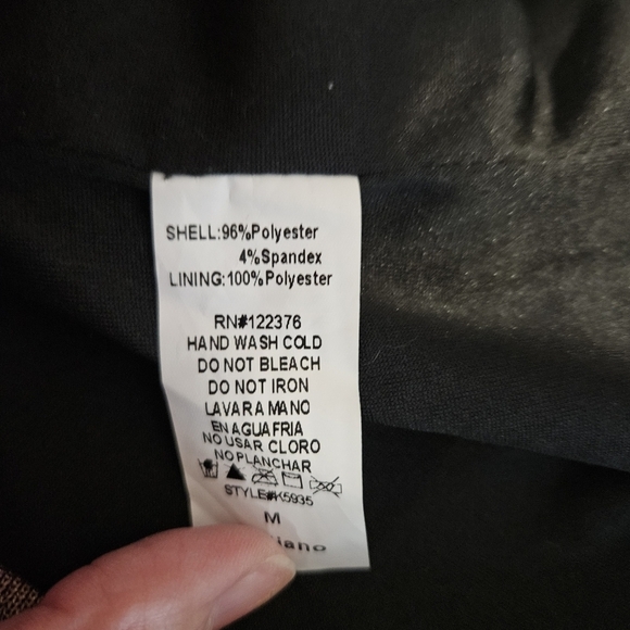 MOD Black Label Metallic Copper Gold Cutout Bodycon Mini Dress - Picture 5 of 5